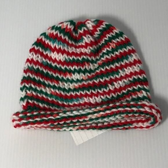 NWT Christmas Handmade Crocheted Baby Beanie by Dawny - Picture 2 of 3